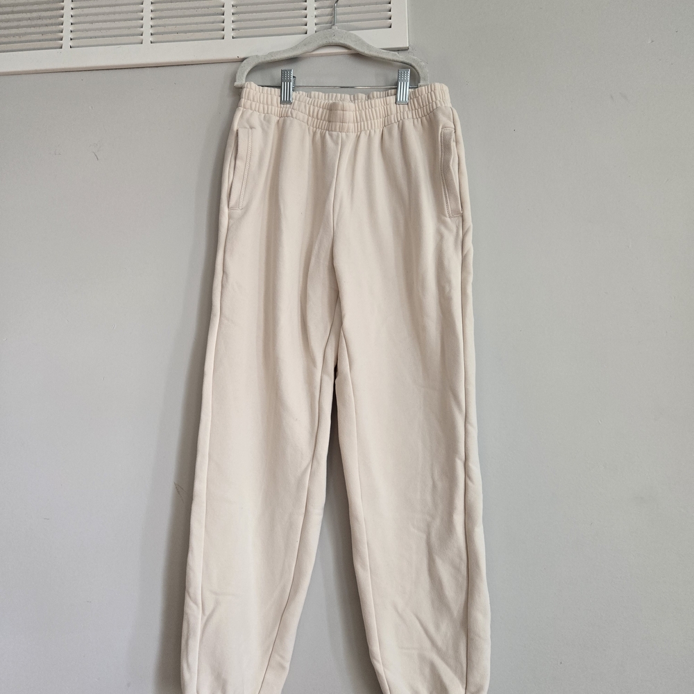 Athleta Girl Cream Jogger Sweats In Color Cream Size 12y